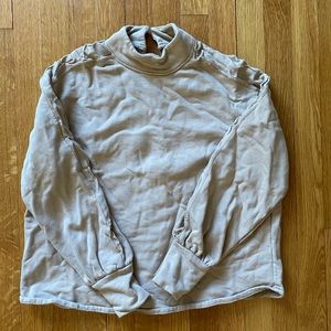 Zara mock neck sweatshirt